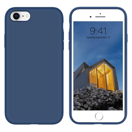 Premium Silicone Case for Apple iPhone 6/7/8/SE (2020)/SE (2022) - Navy Blue