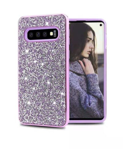 Hybrid Premium Diamond Bling Shockproof Phone Case for Samsung Galaxy Note 10 Plus 5G - Purple