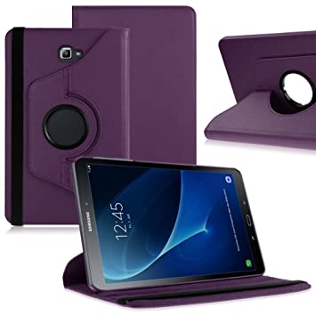 360 Degree Rotating Stand Smart Cover for Samsung Galaxy Tab E lite/Tab 3 Lite 7.0 (T113/T110) - Purple