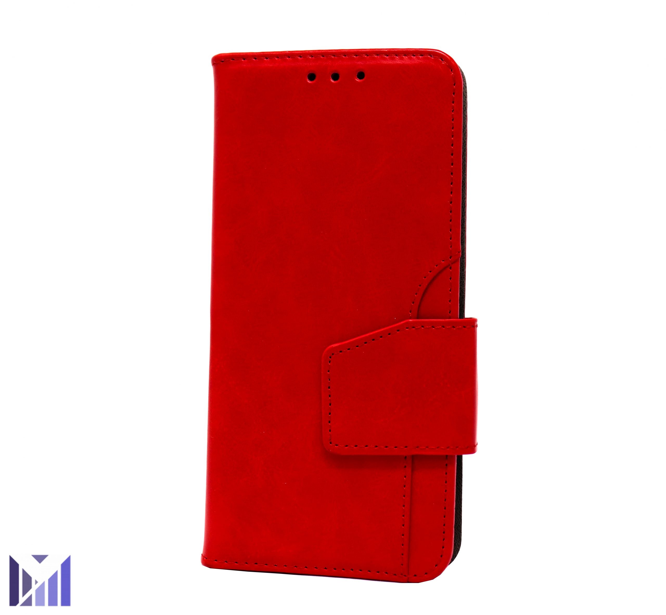 red-24-scaled-1.jpg Premium PU Leather with Front Slot Card Wallet Case for Apple iPhone 11 Pro Max - Red – Image 1