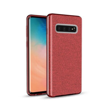 Glitter Case for Samsung Galaxy S10 Plus - Red