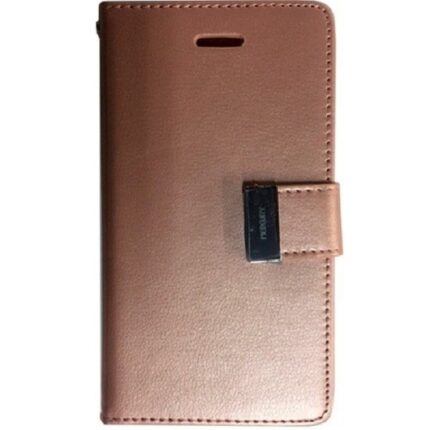 Goospery Rich Diary Wallet Case for Apple iPhone X/XS - Rose Golden