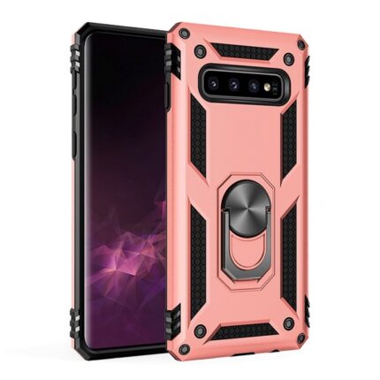 Armor Hybrid Military Case with Ring Kickstand for Samsung Galaxy S8 - Rose Golden