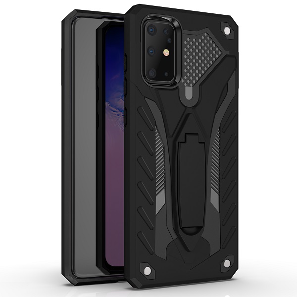 s20-black-1.jpg Rugged Defender Case with Kickstand for Samsung Galaxy S20 Plus - Black – Image 1