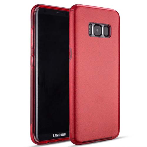 sred.jpg Glitter Case for Samsung Galaxy S8 Plus - Red – Image 1