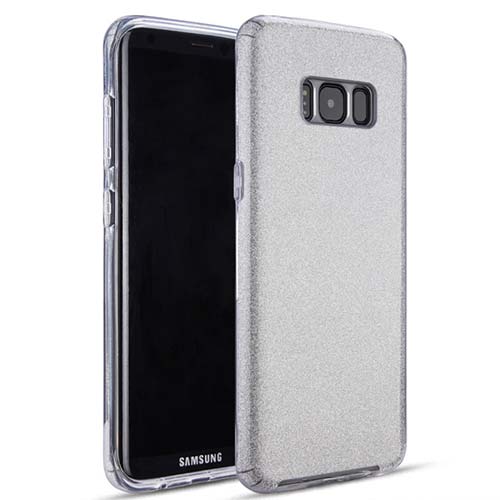 ssilver.jpg Glitter Case for Samsung Galaxy S8 Plus - Silver – Image 1