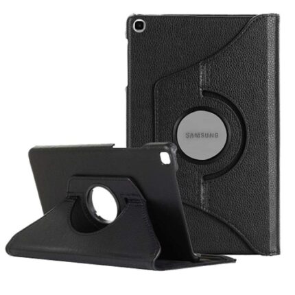 360 Degree Rotating Stand Smart Cover for Samsung Galaxy Tab A 8.4 (T307) - Black