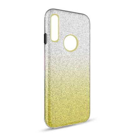 Two Tone Glitter Case for Samsung Galaxy A10S - Yellow