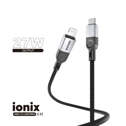 27W USB-C to Lightning (DRAVON ionix) (2M) - Black