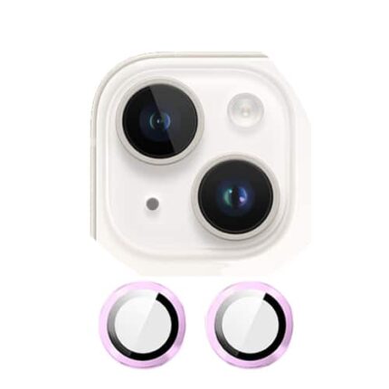 Metal Glass Lens Protection Compatible for iPhone 14 / 14 Plus - Purple
