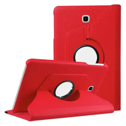 360 Degree Rotating Stand Smart Cover for Samsung Galaxy Tab A 8.0 (T387) - Red