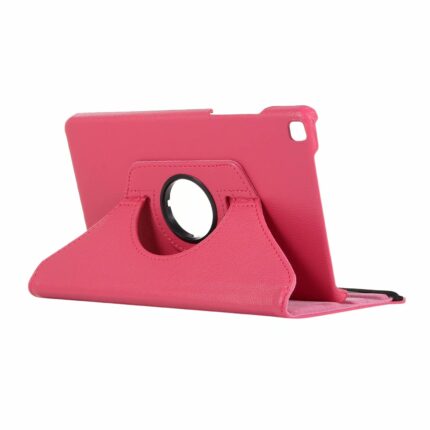 360 Degree Rotating Stand Smart Cover for Apple iPad Mini 1/2/3 - Hot Pink