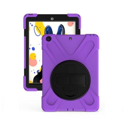 Armor Case with 360 Rotating Stand for Apple iPad Mini 4/5 - Purple