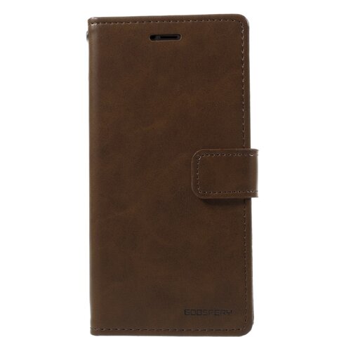 Goospery Blue Moon Wallet Case for Apple iPhone 16 Pro Max - Brown Goospery Blue Moon Wallet Case for Apple iPhone 16 Pro Max - Brown