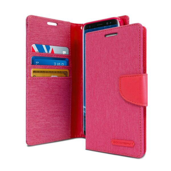 Goospery Canvas Diary Wallet Case for Samsung Galaxy S8 Plus - Pink Goospery Canvas Diary Wallet Case for Samsung Galaxy S8 Plus - Pink