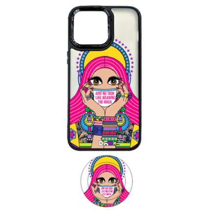 Graphic Design with Magnetic Case + Pop Socket for Apple iPhone 15 - Nº 7