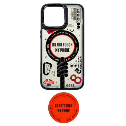 Graphic Design with Magnetic Case + Pop Socket for Apple iPhone 14 Plus / 15 Plus - Nº 8