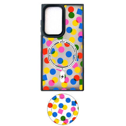 Graphic Design with Magnetic Case + Pop Socket for Samsung Galaxy S21 FE - Nº 9