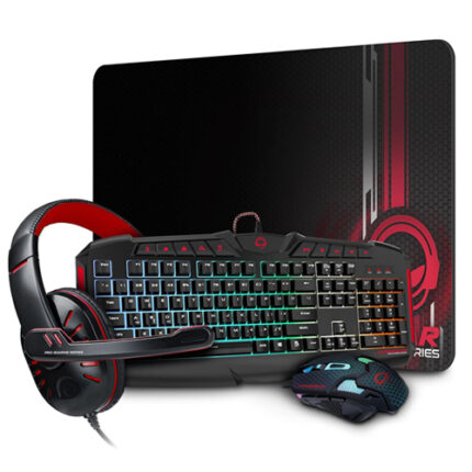 HYPERGEAR 4IN1 RGB Gaming Kit (Keyboard + Mouse + Headphones + Mouse Pad)