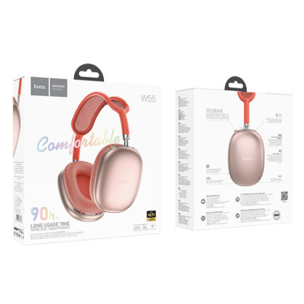 Hoco Comfortable Wireless Bluetooth Headphones W55 - Pink