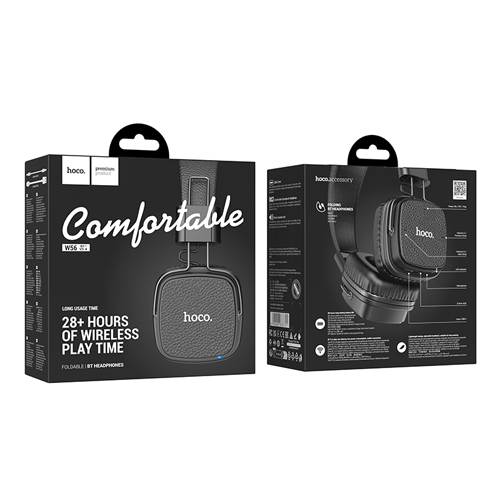 Hoco Comfortable Wireless Headphones W56 - Black Hoco Comfortable Wireless Headphones W56 - Black