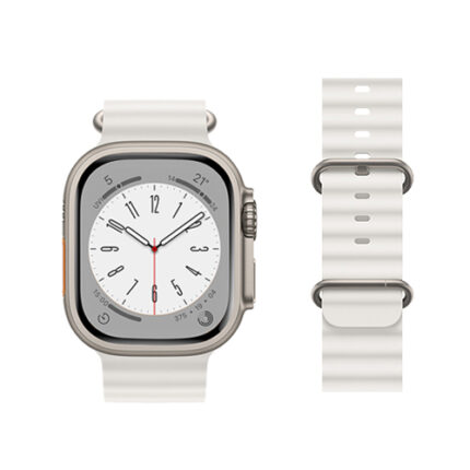 Hoco Double Silicone Strap for iWatch (38/40/41mm) WA12 - White