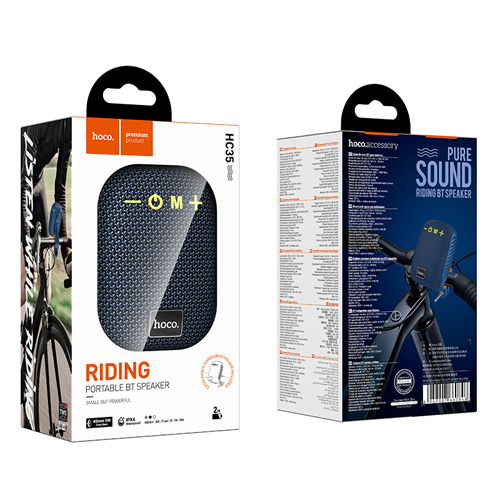 Hoco Fun Outdoor Wireless Bluetooth Speaker HC35 - Navy Blue Hoco Fun Outdoor Wireless Bluetooth Speaker HC35 - Navy Blue