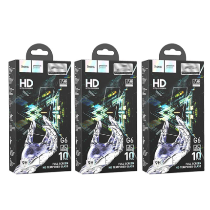 Hoco (G6) Instant Full Screen HD Tempered Glass for iPhone 13 Mini (10 pcs)