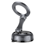 Hoco High Vacuum Suction Cup Magnetic Holder H92 - Black Metal Gray