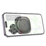 Hoco Magnetic Ring Air-Outlet Phone Car Holder H28 - Black