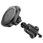 Hoco Magnetic Ring Air-Outlet Phone Car Holder H28 - Black