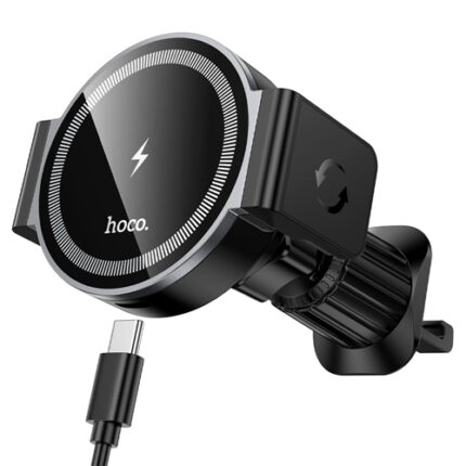 Hoco Magnetic Wireless Fast Charging Car Holder for Air Outlet HW35 - Black