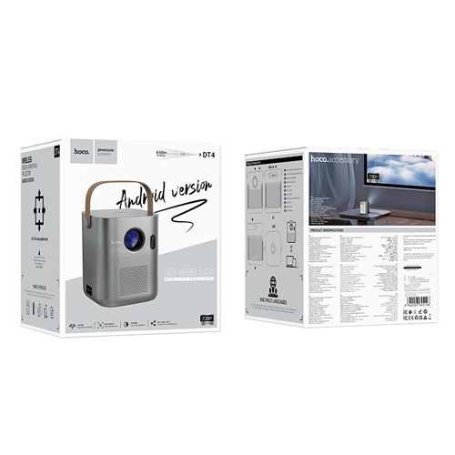 Hoco Smart Full Autofocus Projector DT4 (Android Version) Hoco Smart Full Autofocus Projector DT4 (Android Version)