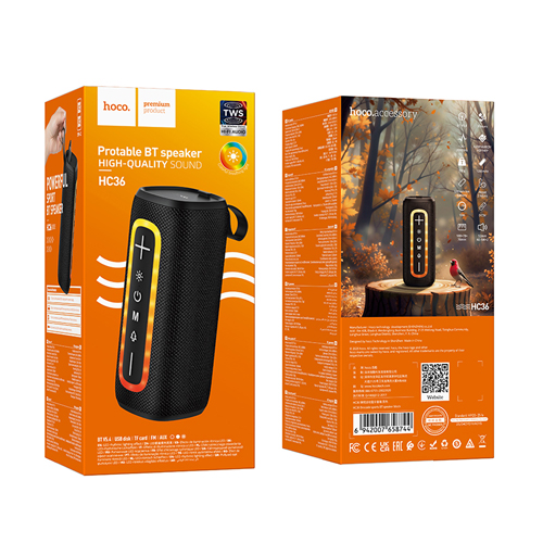 Hoco Sports Wireless Bluetooth Speaker HC36 - Black Hoco Sports Wireless Bluetooth Speaker HC36 - Black