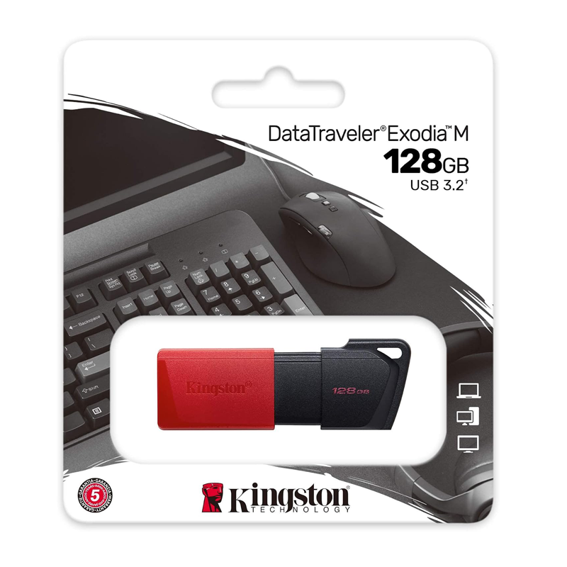 Kingston DataTraveler Exodia M, 128GB USB Flash Drive (OEM) Kingston DataTraveler Exodia M, 128GB USB Flash Drive (OEM)