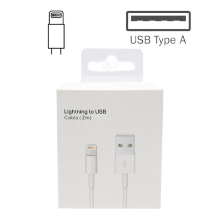 Lightning to USB Cable for iPhone in Retail Packaging (2M)