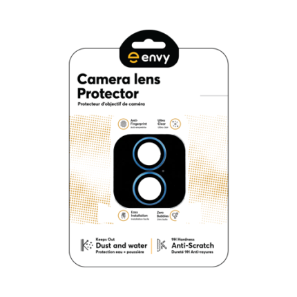Metal Glass Lens Protection Compatible for iPhone 16 / 16 Plus - Blue