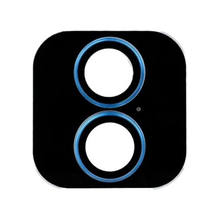 Metal Glass Lens Protection Compatible for iPhone 16 / 16 Plus - Blue