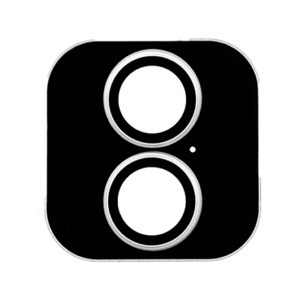 Metal Glass Lens Protection Compatible for iPhone 16 / 16 Plus - White