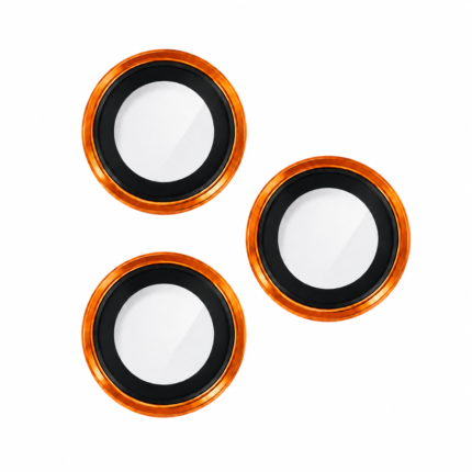 Metal Glass Lens Protection Compatible for iPhone 17 Pro / 17 Pro Max - Orange
