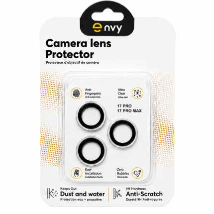 Metal Glass Lens Protection Compatible for iPhone 17 Pro / 17 Pro Max - Silver