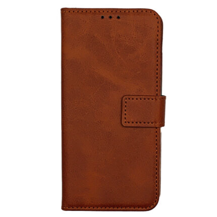 PU Leather Wallet Case for Samsung Galaxy A51 - Brown