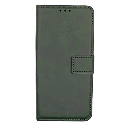 PU Leather Wallet Case for Samsung Galaxy S22 Ultra - Green