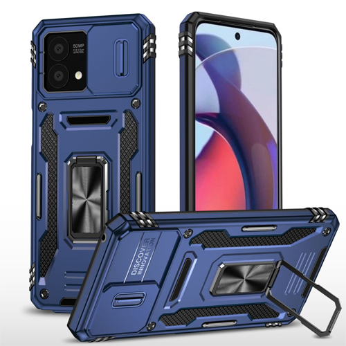 New Military Case with Ring Kickstand for Moto G Stylus (2023) - Navy Blue New Military Case with Ring Kickstand for Moto G Stylus (2023) - Navy Blue
