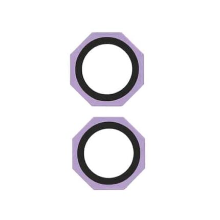 Metal Glass Lens Octogonal Protection Compatible for iPhone 17 - Purple