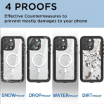 Waterproof IP68 Magnetic Case for Apple iPhone 14 Plus