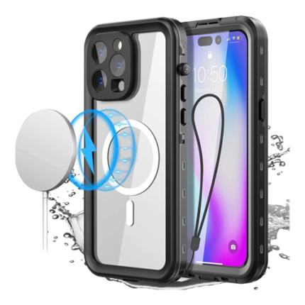Waterproof IP68 Magnetic Case for Apple iPhone 15 Pro Max