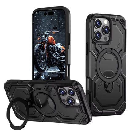 TitanGuard with Magnetic Case for Apple iPhone 12 Pro Max / 13 Pro Max - Black